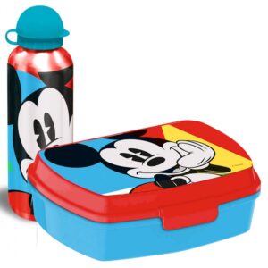 Mickey Set Fiambrera Y Botella Metal 500ml