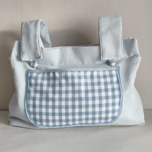 Bolso Para Carrito  Vichy Azul