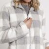 Bata Manga Larga Cuadro Vichy Para Mujer - Imagen 4