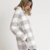 Bata Manga Larga Cuadro Vichy Para Mujer - Imagen 2