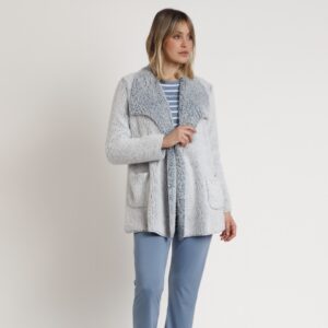 Bata Manga Larga Fluida Para Mujer