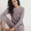 Pijama Manga Larga De CanalÉ Para Mujer