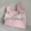 Bolso Para Carrito De Waffle Y Vichy Rosa - Imagen 4