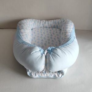 Reductor De Cuna Azul  Y Blanco Con Nubes