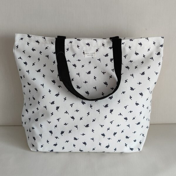 Bolso Algodón   blanco y negro D'CASA