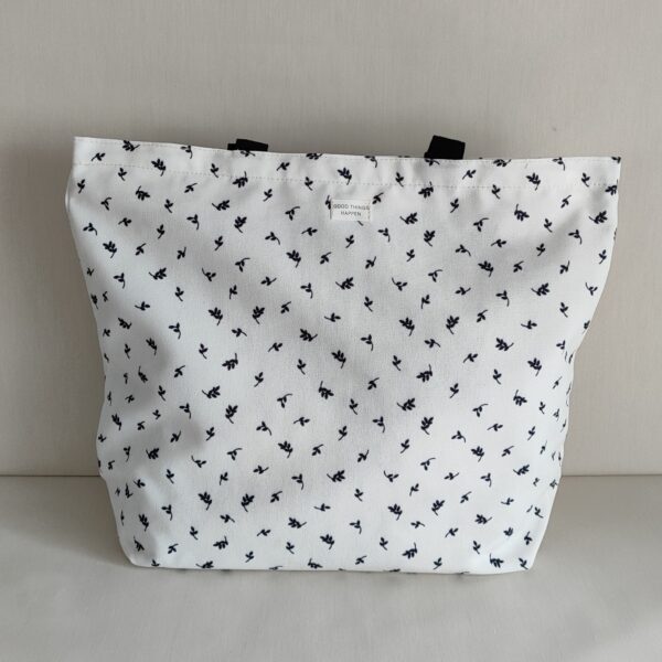 Bolso Algodón   blanco y negro D'CASA - Imagen 4