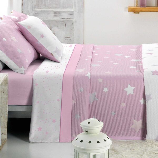 Colcha capa kalo rosa reversible - Imagen 2