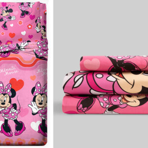 Juego Sábana Tela 3 Piezas DISNEY Licencia MINNIE