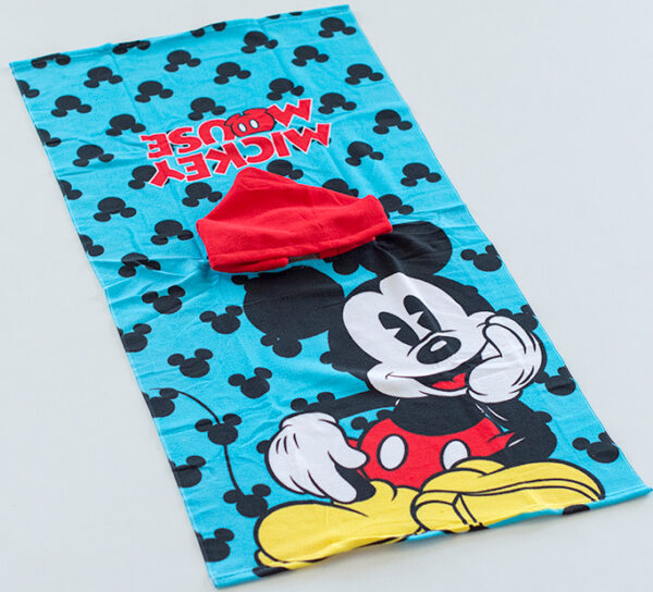 Poncho Playa Infantil Microfibra 55x110 Mickey Mouse