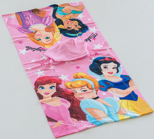 Poncho Playa Infantil Microfibra 55x110 Princesas
