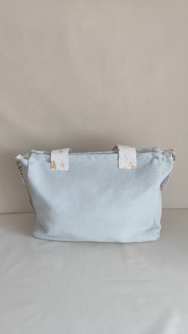 Bolso para el hospital de  waffle y algodon - Imagen 5