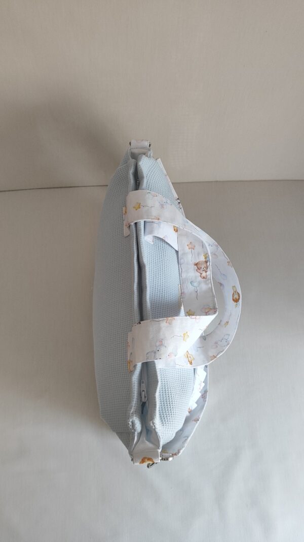 Bolso para el hospital de  waffle y algodon - Imagen 4