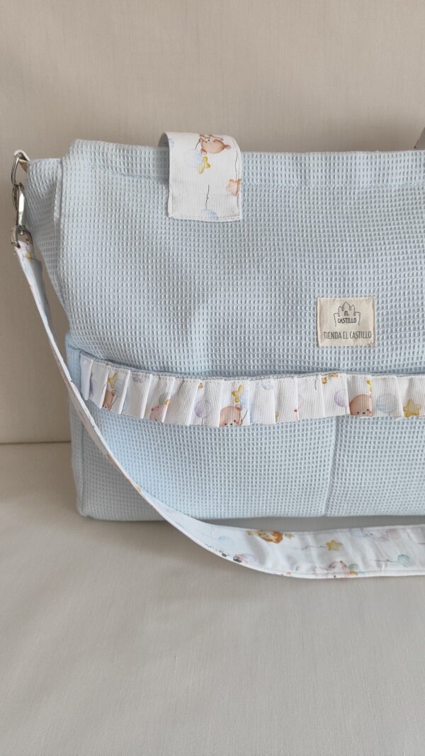 Bolso para el hospital de  waffle y algodon - Imagen 3