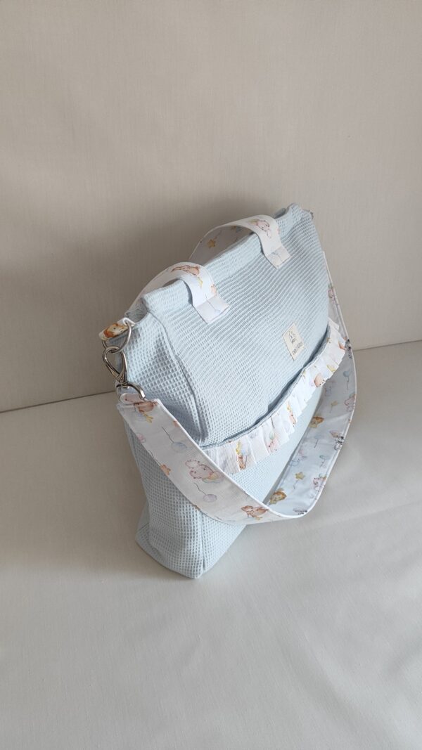 Bolso para el hospital de  waffle y algodon - Imagen 2