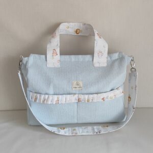 Bolso para el hospital de  waffle y algodon