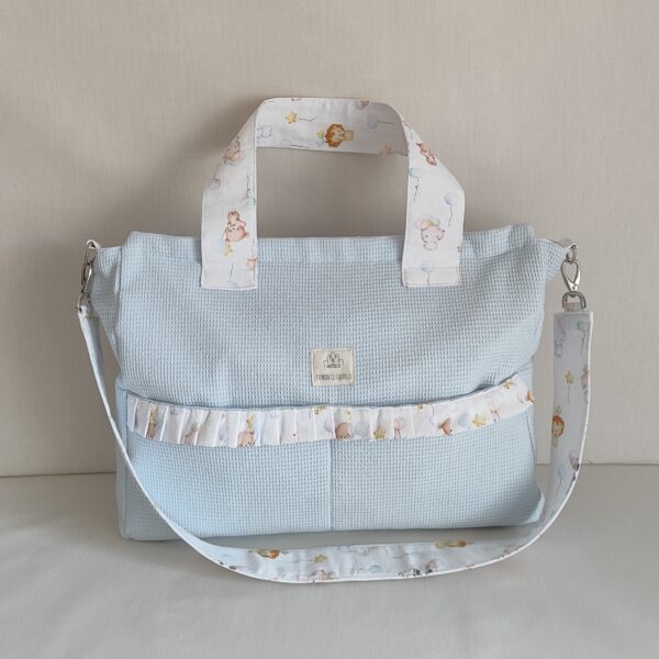 Bolso para el hospital de  waffle y algodon