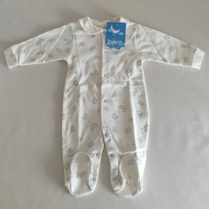 Pijama beige de invierno para  bebé