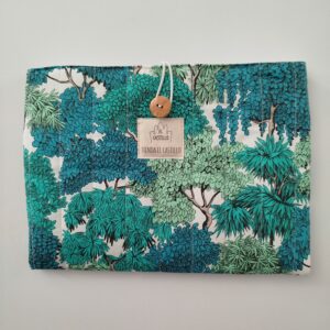Funda para libro estampado bosque artesanal