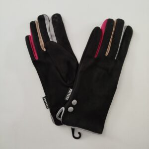 Guantes de mujer de antelina negro privata