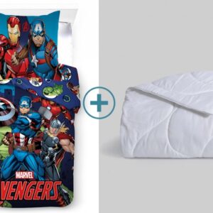 Pack funda nórdica + relleno nórdico licencia Avengers superheroes