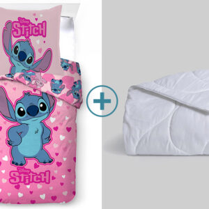 Pack funda nórdica + relleno nórdico licencia lilo & stitch rosa