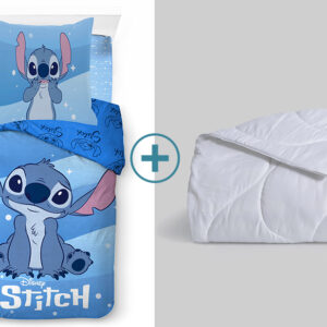 Pack funda nórdica + relleno nórdico licencia lilo & stitch azul