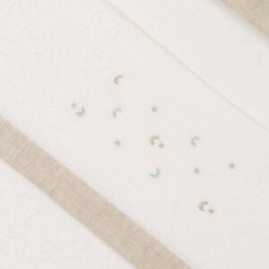 INTERBABY Sábana Coralina Estrella Luna blc/beig -Mini