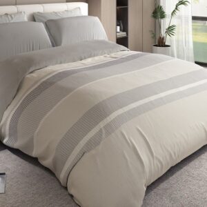 Funda Nórdica 3piezas Estampada BIANCA Born gris