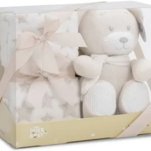 Set Peluche Oso y Manta Estrella Interbaby