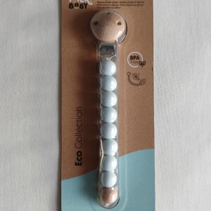 Chupetero de silicona interbaby azul