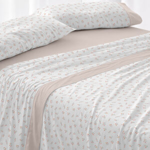 J.Sábana Estampada BURRITO BLANCO Claro de Luna 545-07 coral