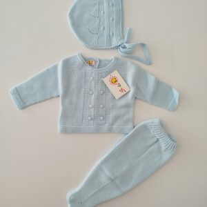 Conjunto tres piezas primera puesta